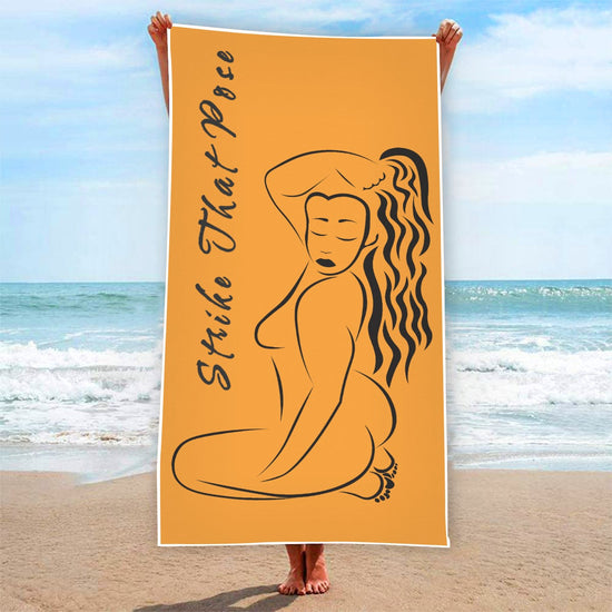 Vanessa "Strike That Pose" Rectangular Beach Towel